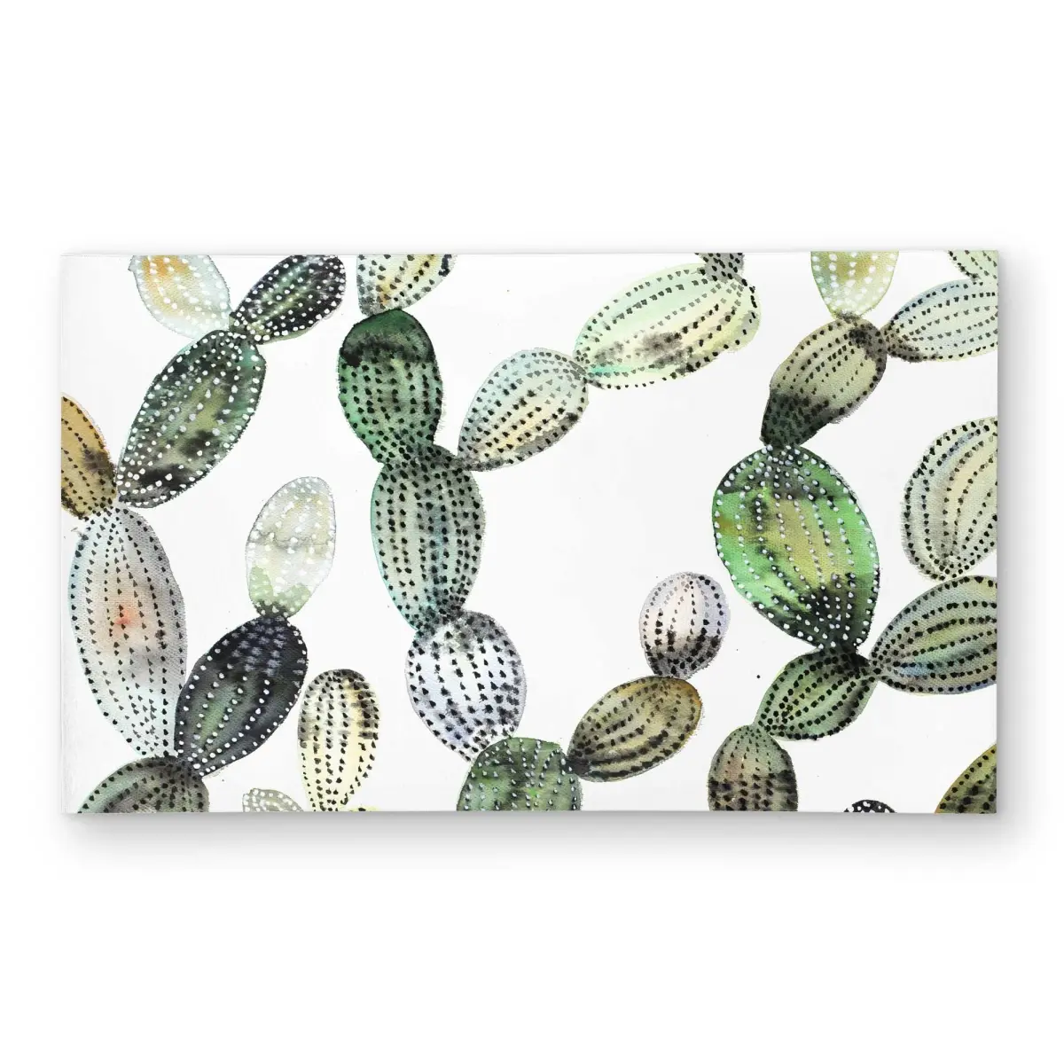 212 MAIN True Opuntia Cactus Printed Outdoor Patio Rug - 3x5 ft. Rectangle, Exotic Green, Weatherproof Desert Vibe Home Decor Area Rug (Model C1ROAR35SSZHRT)