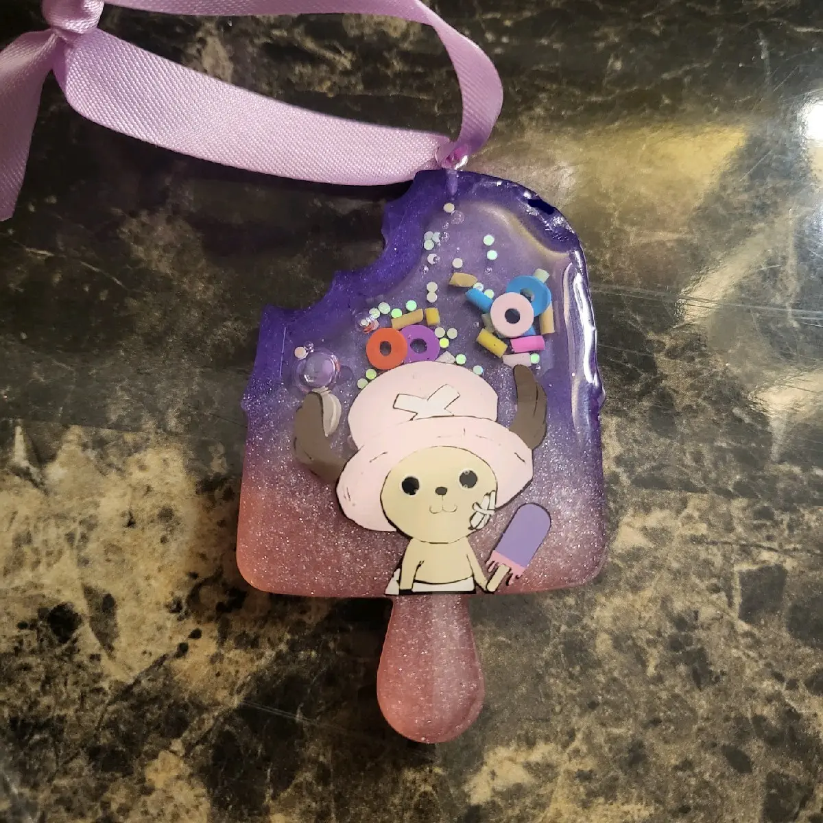 Chopper One Piece Anime Shaker Christmas ornament or keychain