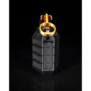 Grenade Controller Holder – Gaming Desk Accessory – 3D Printed PLA Stand – Cool Gift for Gamers – Black & Gold Gamepad Holder