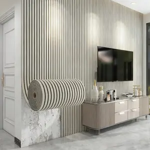 Self-Adhesive Ultra-Thick Wood Grain Wallpaper Roll, Peel And Stick Wallpaper Designs, Vintage Style TV Background Wall Decor, DIY Ceiling & Partition, Bedroom Bathroom Office Use