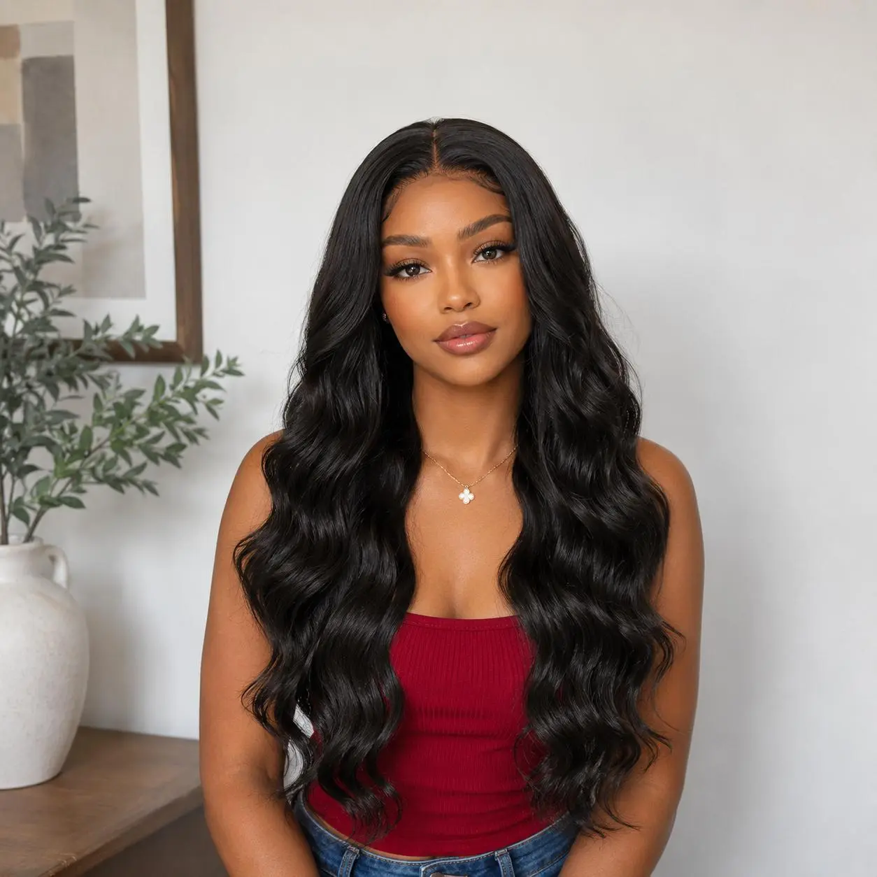 IFLY 13x4 Thin HD Lace Front Body Wave Human Hair Wig | Pre-Plucked & Pre-Bleached Knots | 200% Density | Brazilian Human Hair for Women | Luxury Human Hair Hd Lacefrontal Wigs Glueless Lace Wig Natural Black Wig
