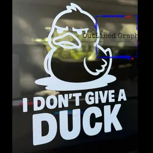 I don't give a duck Funny Decal-Got You Decal-Chevy Decal - Ford Decal- Window Decal for Truck - Chevy Truck Decal Multiple Colors-Drift Decal-JDM Sticker - Jeep Decal