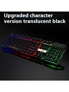 Industry gaming keyboard glowing usb cable gaming keyboard