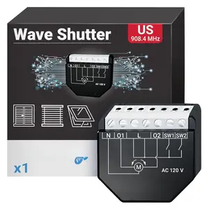 Wave Shutter  UL | Z-Wave Shutter Controller with Power Metering |  Automation | Z-Wave Repeater | High Compatibility | Easy Installation | iOS Android App