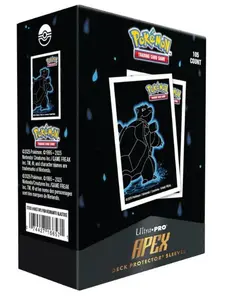 Ultra Pro: Pokemon Neon Kanto - Blastoise - Apex Deck Protector Sleeves (105ct)
