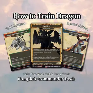 How to Train Your Dragon Commander Deck Proxy | Toothless Inspired Dragon Tribal EDH Deck |