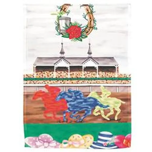 Dicksons M070202 Print Flag Banner, Derby Day Themed Polyester Banner, 30x44 in Festive Home Party Backdrop, Banners