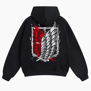 Attack on Titan Unisex Summer outfits men streetwear 80s 90s graphic tees cotton Anime funny Hoodies men gifts