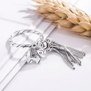 R4- Sterling Silver tassel, Elephant Ring!