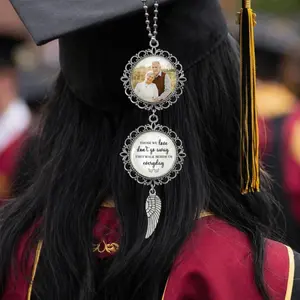 Personalized Graduation Memorial Photo Charm, Custom Memorial Tassel Pendant, Class of 2026 Keepsake, In Loving Memory Gift, Graduation Gift