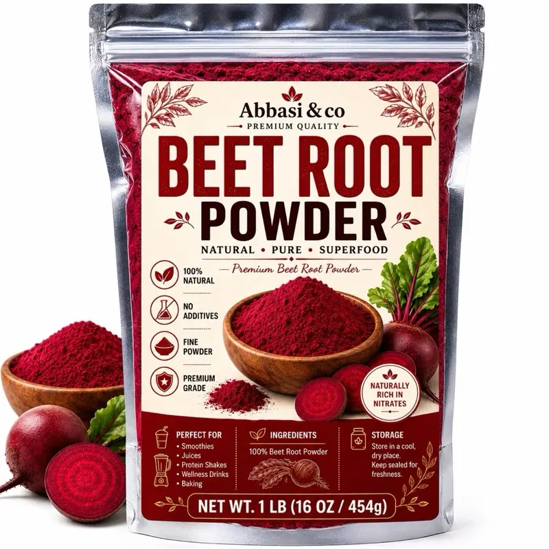 1LB Certified Organic Pure Beet Root Flavoring Powder - Vegan Hydration Beverage Powder for Adults, Non-GMO Raw Superfood, Natural Red Food Coloring, Earthy Flavor, Formulated in USA, Yes for Smoothies & Baking