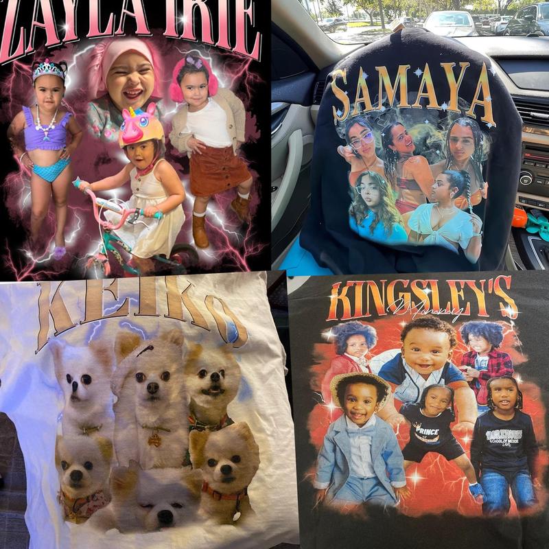 Custom Bootleg Rap T-Shirt, Custom Face Shirt With Name, Graphic Birthday Gift, 90s Graphic Tee Style, Personalize Your Name, Gift For Him, Gift For Her V25526