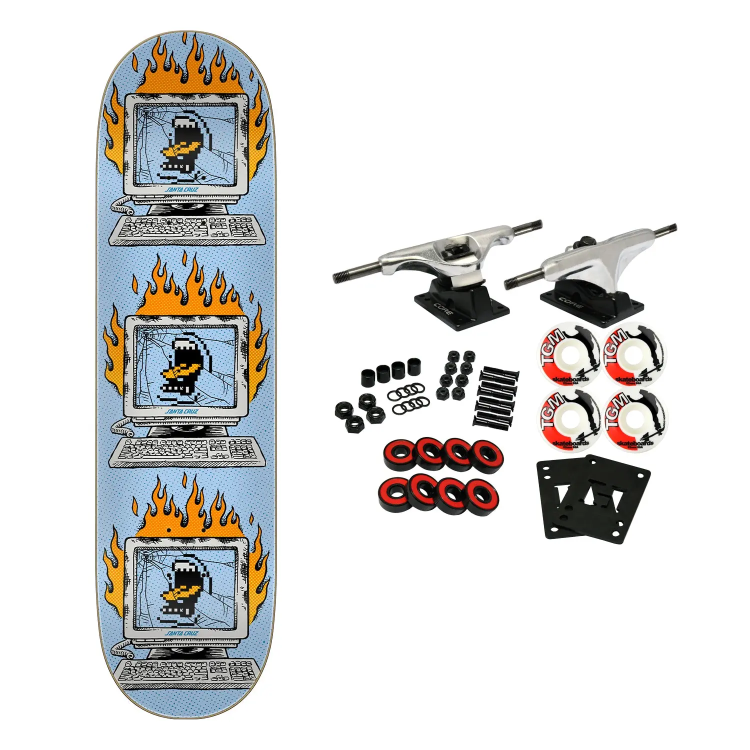 Santa Cruz Skateboard Complete Self Destruct 8.25" x 31.8"