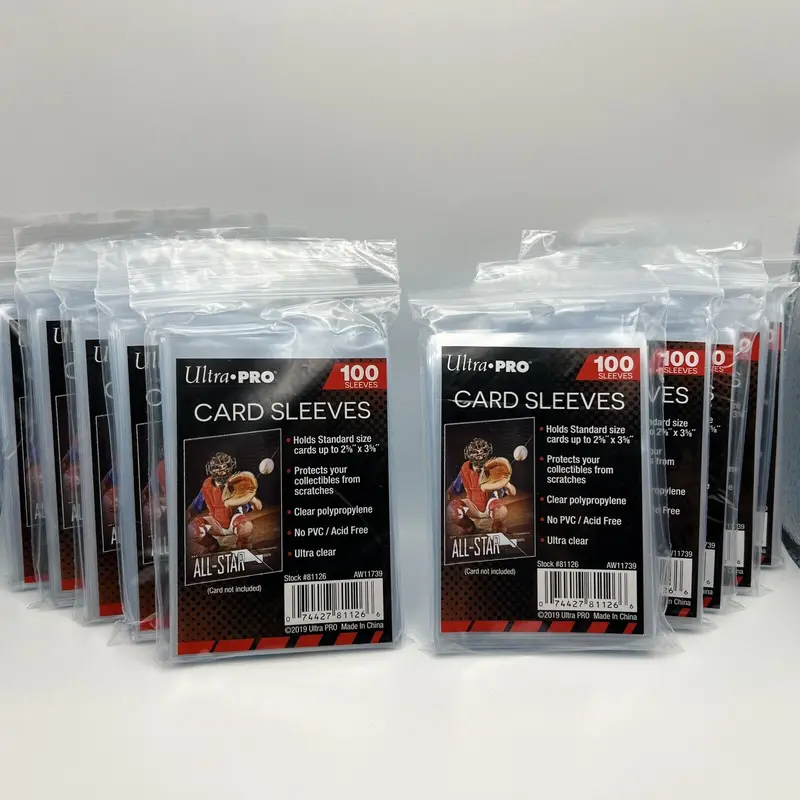 ultra pro card sleeves 1000 (10 Packs) Penny Sports Cards Soft Standard Siz Each pack comes with 8 inner packs of 125 sleeves per pack ultra pro card sleeves 1000