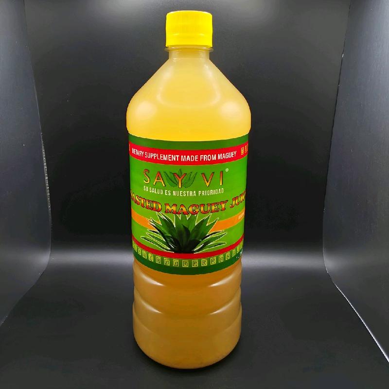 Sayvi Roasted Maguey Juice with- Natural Dietary Supplement for Health - 100% Pure Maguey & Aloe Vera Blend Jugo De Maguey SAYVI DE 1 LITRO