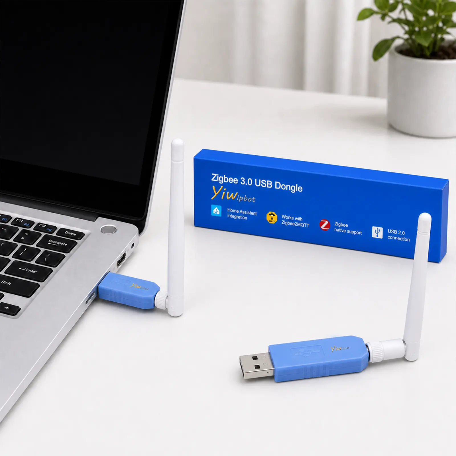 ZigBee 3.0 USB Dongle Coordinator Compatible with Home Assistant Connect ZBT-1, Thread Border Router Adapter, Official Home Assistant Firmware, Supports Zigbee2MQTT, Smart Home Automation Hub for ZigBee Sensors, Lights, Switches and Devices