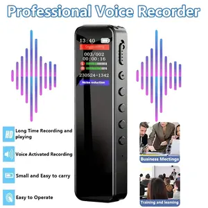 Digital Voice Recorder with Noise Reduction and HD Audio, 230mah Rechargeable Battery, Portable for Long Recording, Supports Mp3 Playback