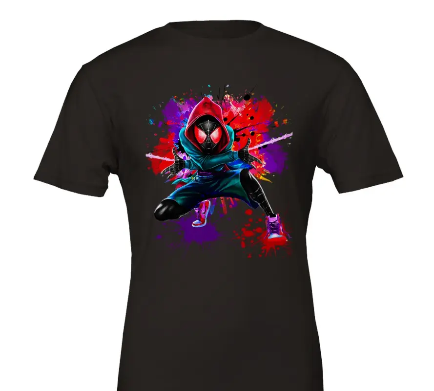 Miles Morales Graphic Tee Cotton Menswear