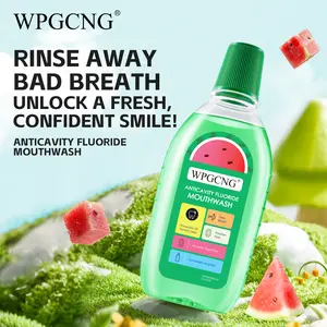 WPGCNG Anticavity Fluoride Mouthwash,Prevention Of Dental Caries,Fresh Breath,Alcohol Free,Watermelon flavor,12 oz