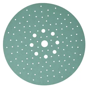 - 225mm 9-Hole 80  Drywall Sanding Discs - Fits Festool Planex LHS 225 Sanders - Heavy-Duty Hook & Loop Film Abrasives - Dust-Free Multi-Hole Drywall Sander Sandpaper - 25 Pack