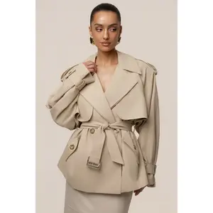 Khaki Classic Oversized Trench