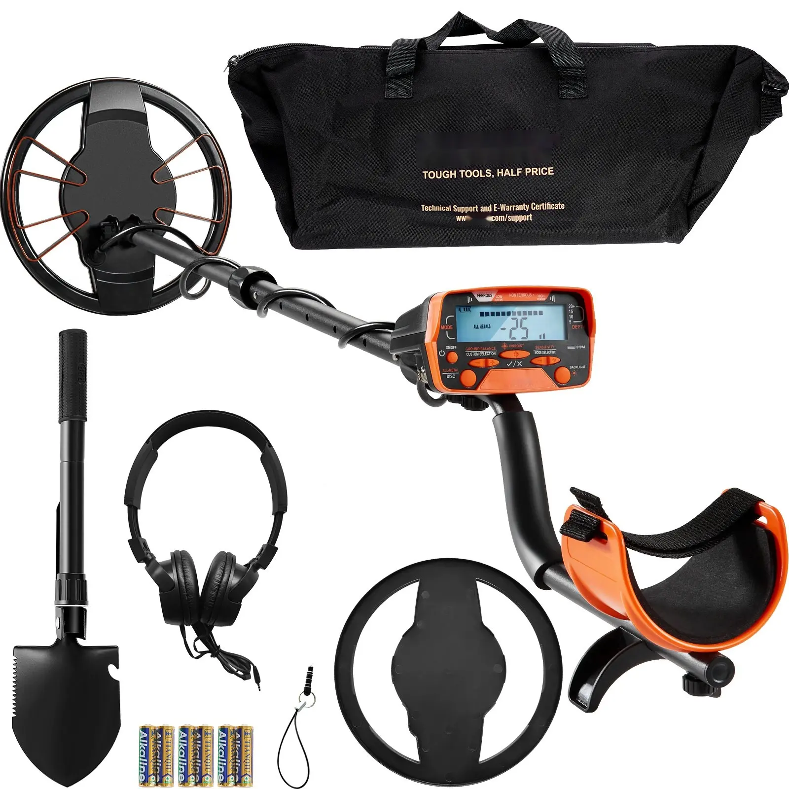 Metal Detector For Adults And Kids, 10-Inch Waterproof Search Coil With LCD Display, 7 Modes, Adjustable 41''-52'' Aluminum Shaft, DSP Chip For Higher Accuracy, Gold Detector, 10'' Detection Depth