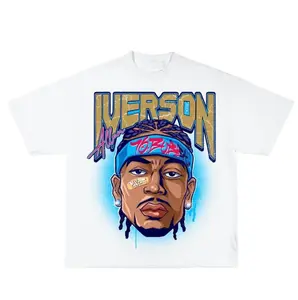 Youth and Adult Allen Iverson Vintage Graphic T-Shirt, Big Face Basketball Tee, Retro 90s Hip Hop Streetwear, Y2K Throwback Shirt, Gift for Basketball Fans