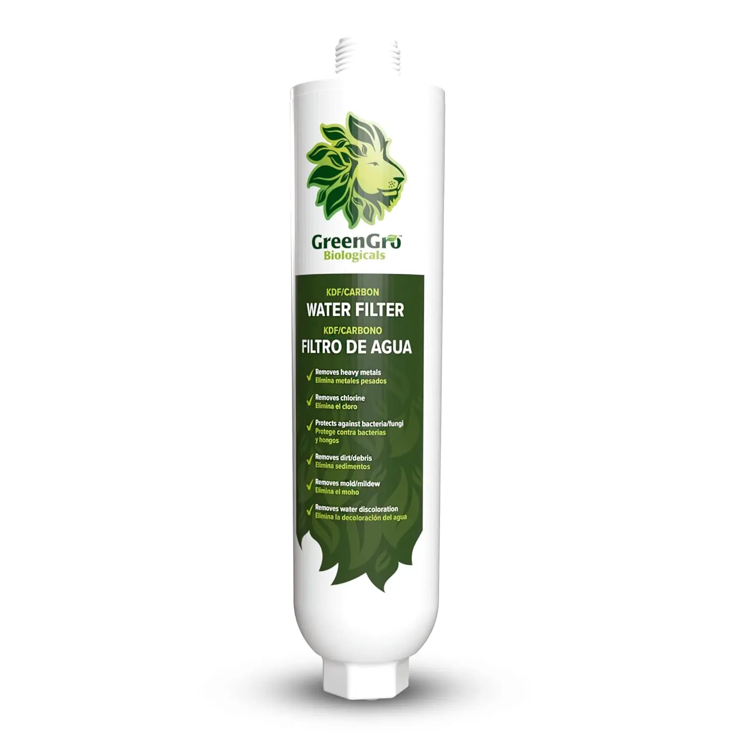 GreenGro Water Filter Cleaner Purifier - Eliminates Chlorine & Heavy Metals - Clean, Safe Supply for Plants & Family, Water Cleaner Purifier