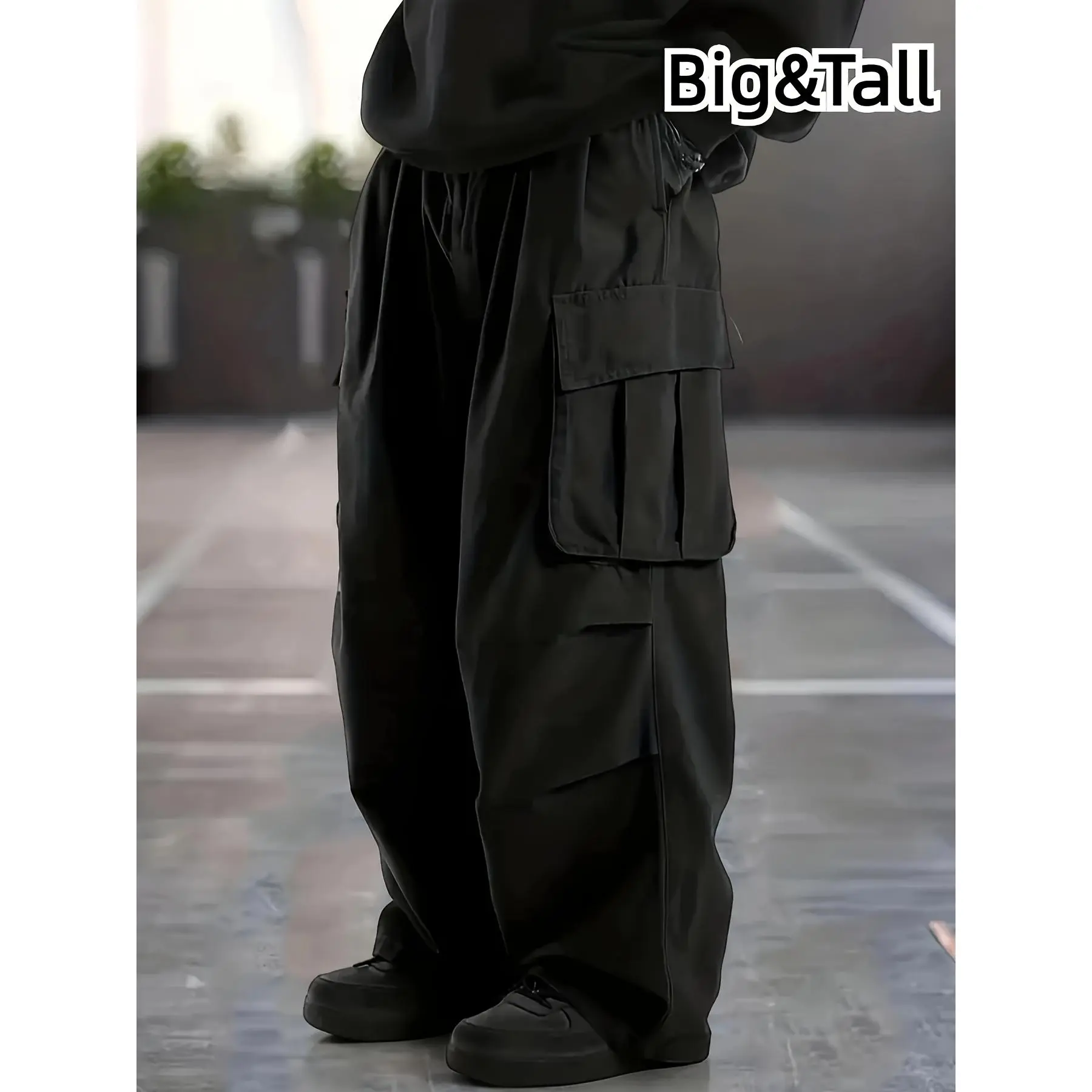 [Versatile Work Pants] Plus Size Men's Large Size Work Pants - Four Seasons Outdoor Multi-Pocket Straight Trousers - Composite Fabric Casual Fashionable Longsuits Suitable for Traveling Outdoors, Versatile and Stylish