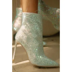 Alayah Embellished Ankle Boots - Silver Alayah Embellished Ankle Boots - Silver