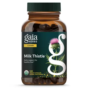 Gaia Herbs Milk Thistle - Liver Supplement & Cleanse Support for Helping to Maintain Healthy Liver Function