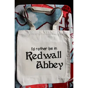 Rather be in Redwall Abbey Organic Cotton Canvas Tote Bag | 12oz | 14"x14"x3"