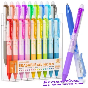 Four Candies 0.7mm Erasable Gel Pens 12Colors Retractable Fine Point  Pens with Eraser for Everyday Use & Educational Purposes, for planner, students, teachers, nurses and artists,magical pen, fun desk supplies, office accessories