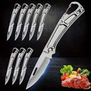 3/9PCS Multipurpose Knife Professional Stainless Steel Kitchen Tool Handmade Meat Cleaver Boning Utility Knife Outdoor Butcher