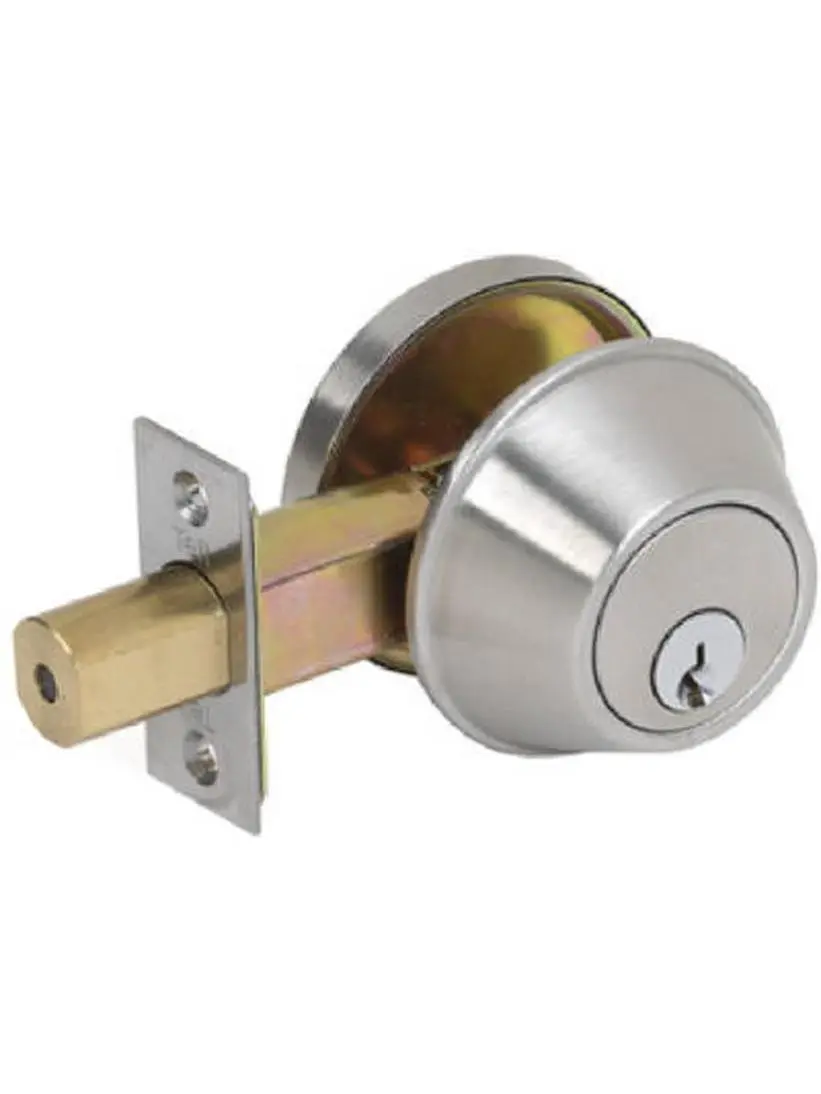 CL100056 Satin Stainless Steel Double Cylinder Deadbolt