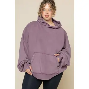 Boxy Boyfriend Hoodie - Vintage Crimson