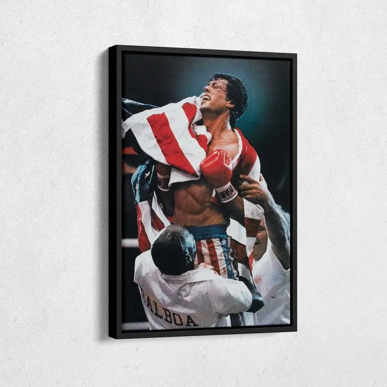 Rocky Balboa Poster Print Unframed Celebrating Boxing Poster Wall Art Home Decor No Decor Art