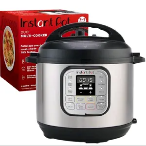 Instant Pot Duo Multi-Cooker 7-in-1 3 Quarts Stainless Steel Electric Pressure Cooker with Easy-Velcro Pressure Release