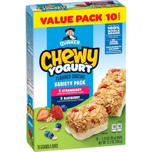 Chewy Yogurt Bars - Variety Pack 10ct High Protein,Energy Boost