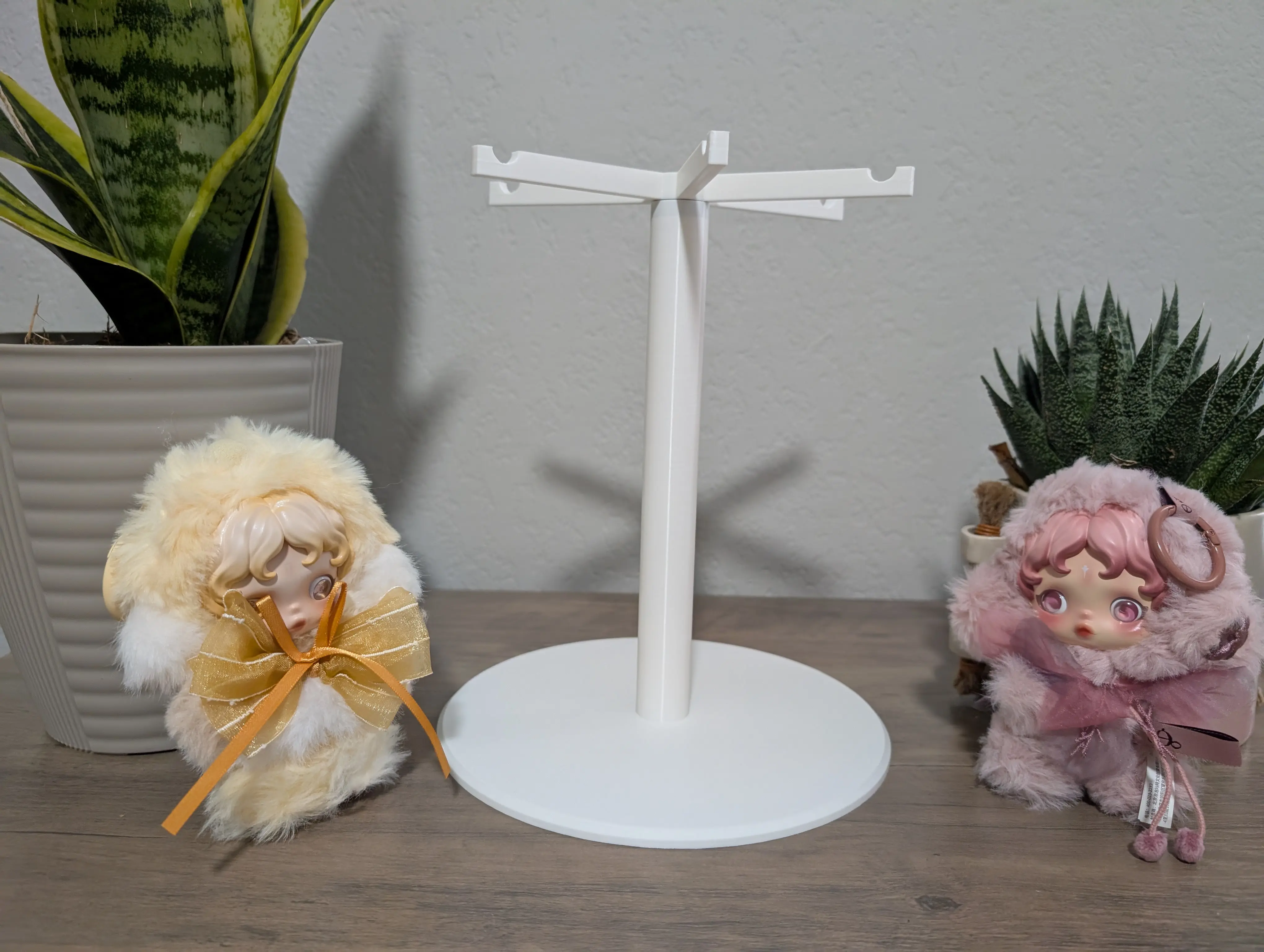 Rotating Hanger Display for Bag Charm Collectables such as Labubu, Skullpanda, etc