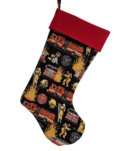 Firefighter - Firemen - Fireman Quilted Christmas Stocking