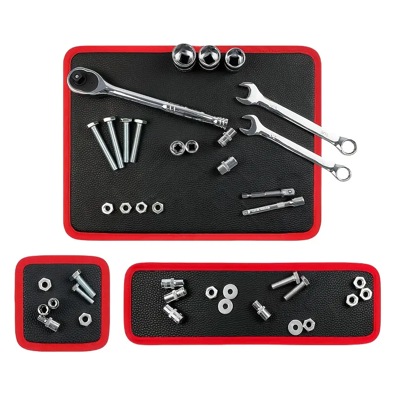 Double-Sided Magnetic Tool Mat, Scratch-Resistant Magnetic Storage Pad, Ideal for Home Workshop Car Repair Tools Parts, Tool Organizer, Tool Holder, Magnetic Wrench Organizer, Garage Tool Organizer, Mechanic Tool Storage, Tool Storage Organiser