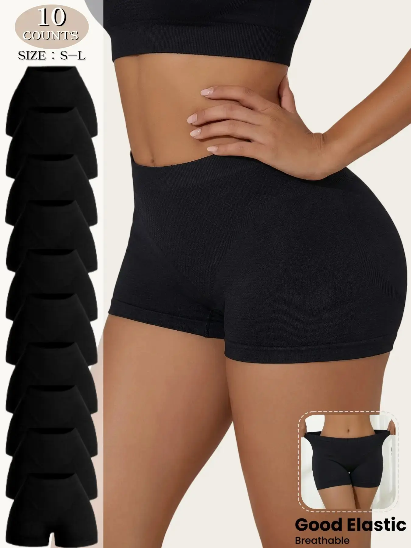 Women's Seamless Mid-Waist Briefs, Breathable Skin-Friendly Anti-Chafe Underwear, Essential for Dresses, All Seasons, Casual Style