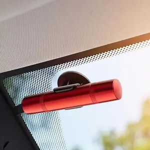 2-in-1 Emergency Car Escape Tool - Spring-Loaded Window Breaker & Seatbelt Cutter, Compact Lifesaver for Families, Portable Keychain Design