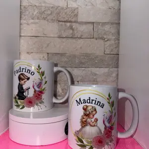 MADRINA Y PADRINO CERÁMICA 11 oz