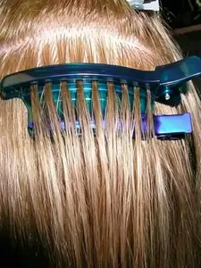 Quick Separating Clip Blue Partition Clip for Wigs, Professional Hairdresser Salon Tool, Trimming Tools for All Seasons