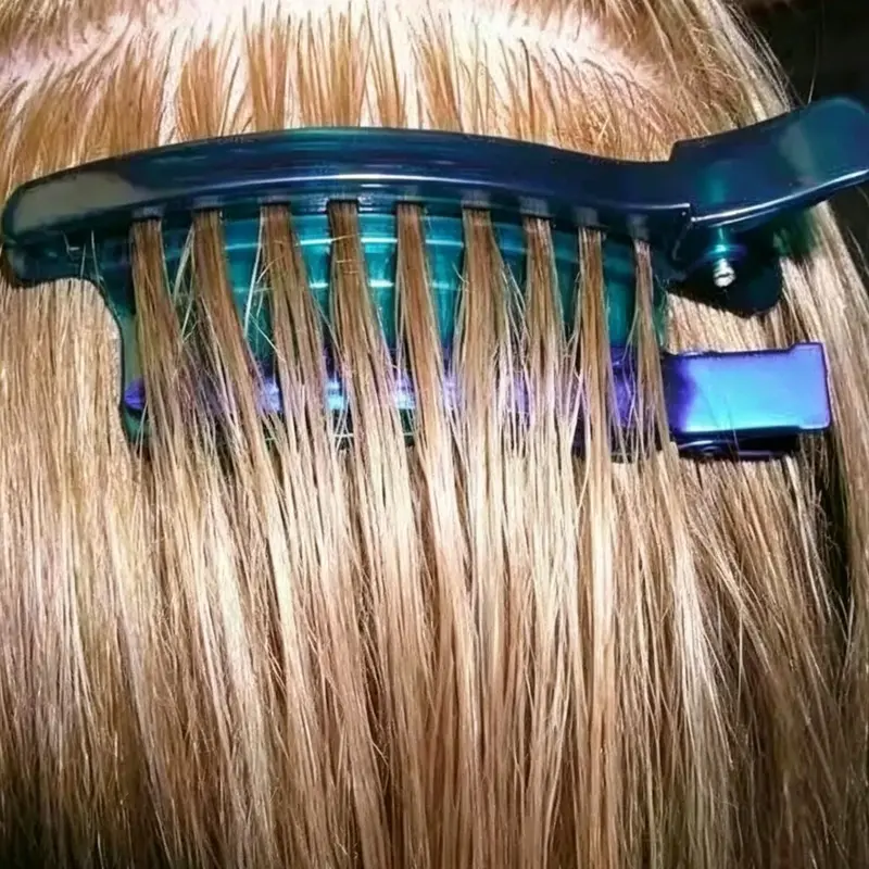 Quick Separating Design Blue Partition Clip for Wigs, Professional Hairdresser Salon Tool, Trimming Tools for All Seasons, Hair Sectioning Clips
