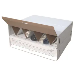Advanced Organizing Systems TF-25-09-02 24 in. TrussFile25 Modular, Stackable Roll Storage Organizer with Compartment and Labeled Flaps, Files Organizer, Paper Organizers