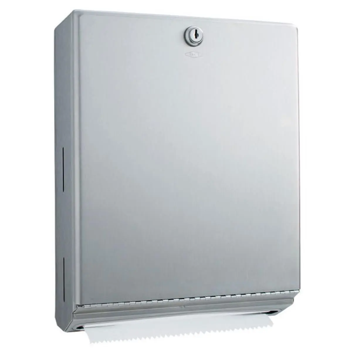 Bobrick B262 Multi-Fold Paper Towel Dispenser - Satin Stainless Steel Panel-Mount Dispenser, No Tools Needed for Bathroom Home Supplies