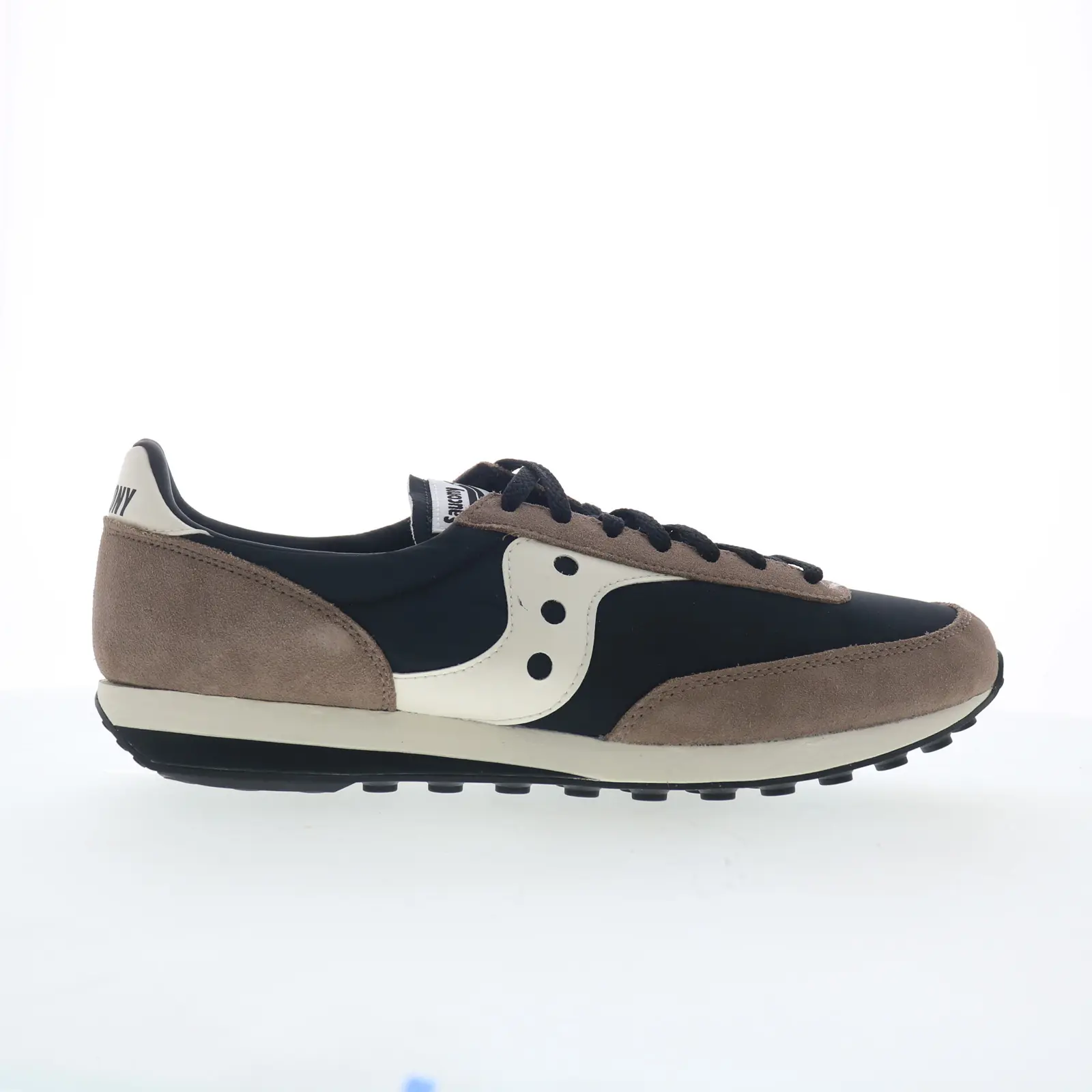 Saucony Trainer 80 S70884-12 Mens Black Suede Lifestyle Sneakers Shoes